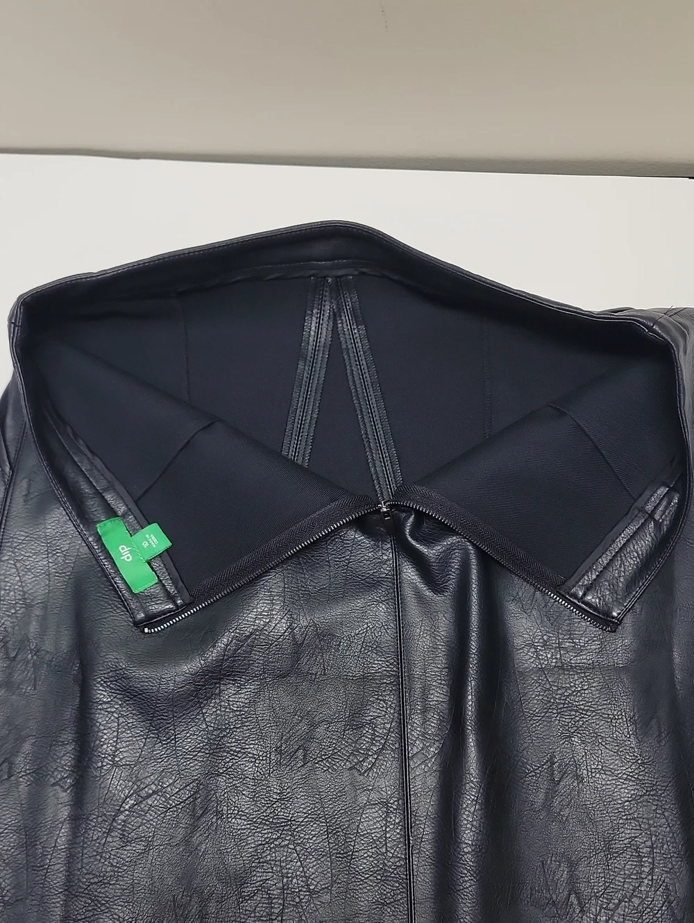 dip Black Faux Leather Mini Skirt With Pockets! Sz 10